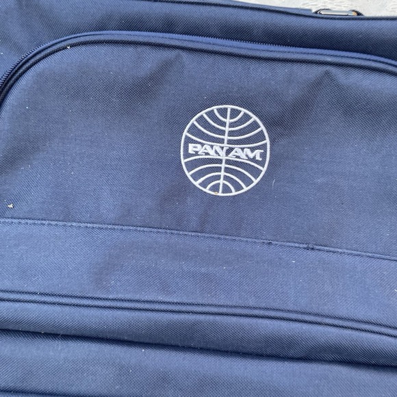NWT PAN AM First Class Airlines Rolling Suitcase Carry All Luggage Bottom Drop - Picture 2 of 6
